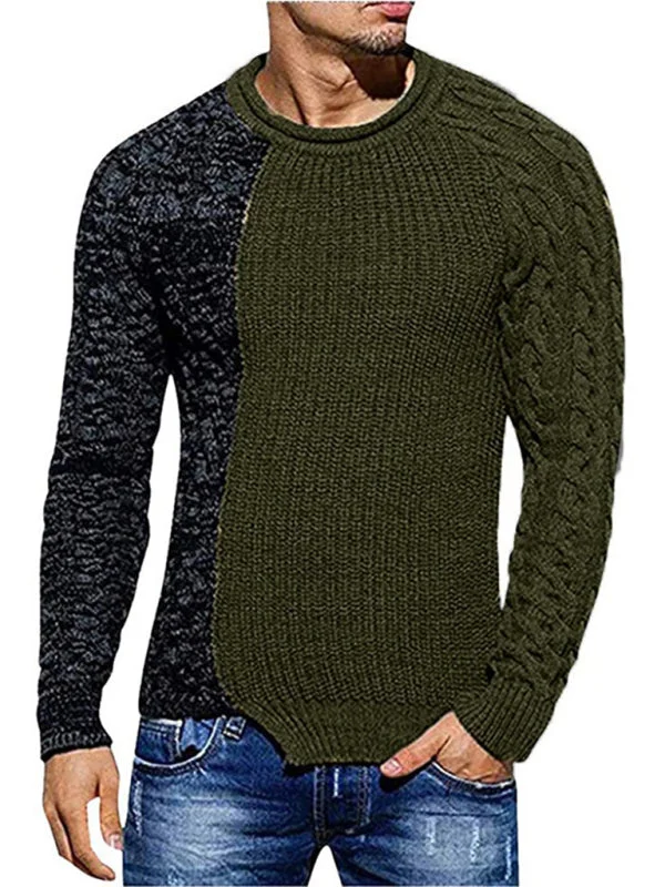 FZ Men's long sleeve knitted slim sweater top