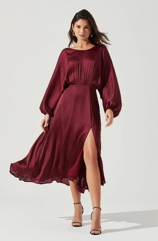 Marin Dolman Sleeve Midi Dress