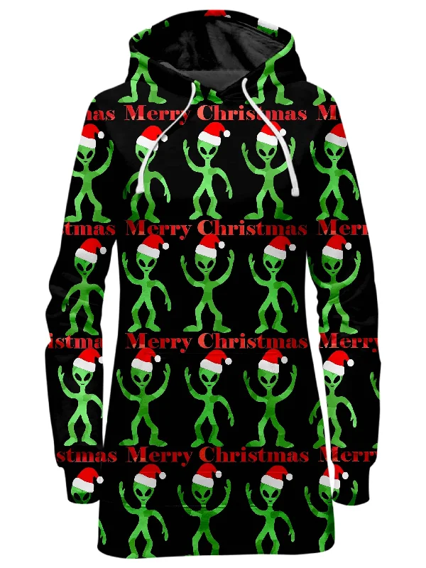 Alien Christmas Hoodie Dress