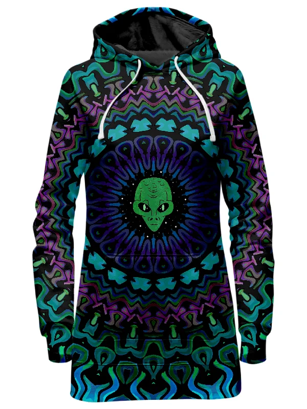 Alien Kaleidoscope Hoodie Dress