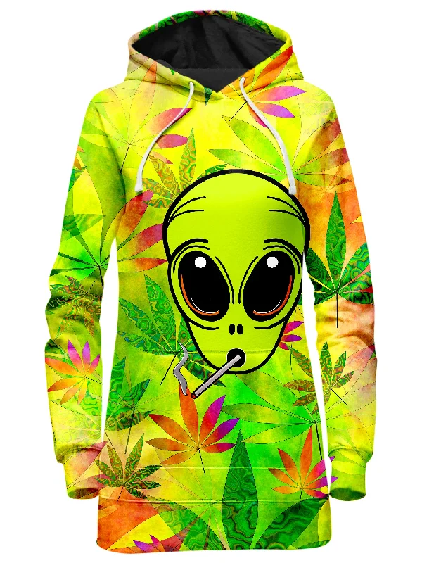 Alien Weed Hoodie Dress