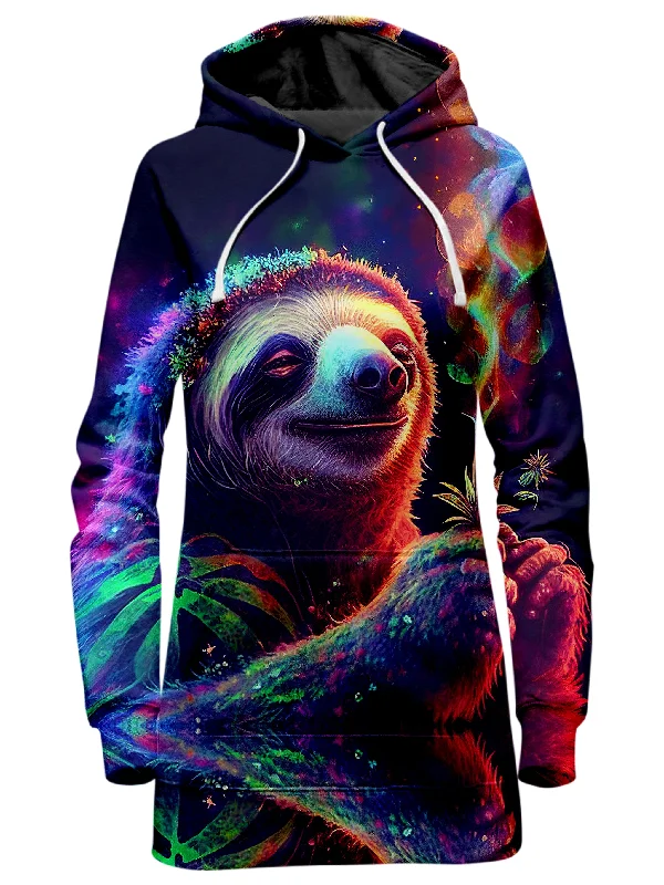 Chill Sloth Hoodie Dress