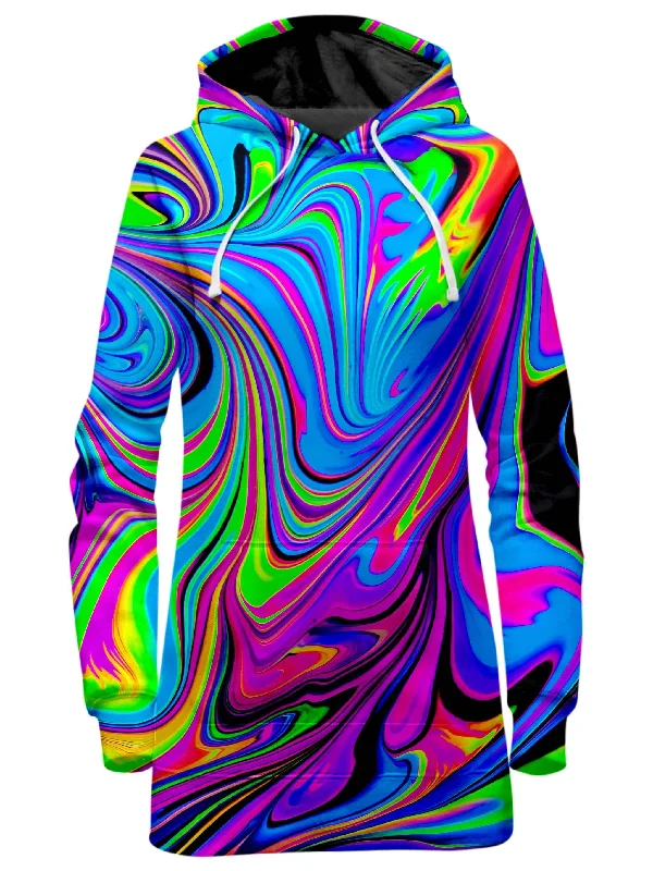 Cosmic Flow Hoodie Dress