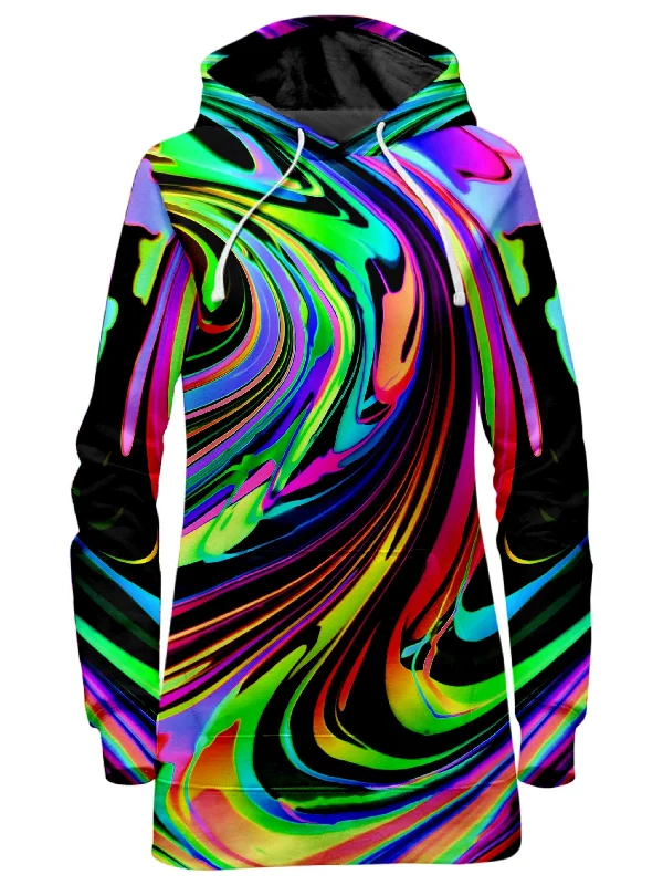 Cosmic Swirl Hoodie Dress