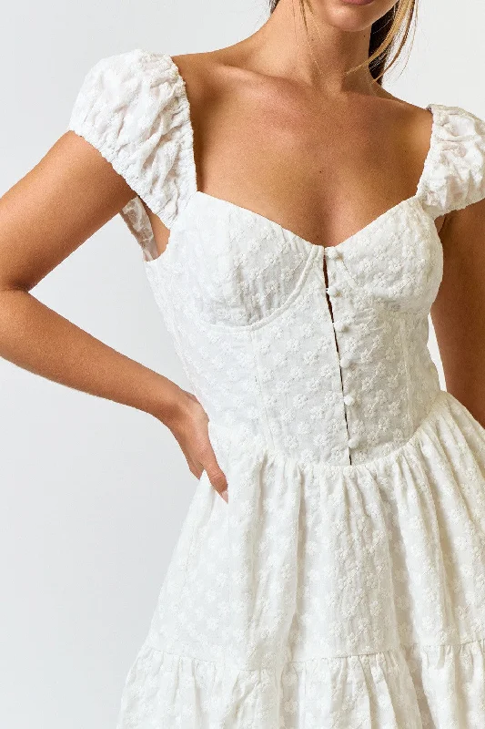 Eva Eyelet Babydoll Dress