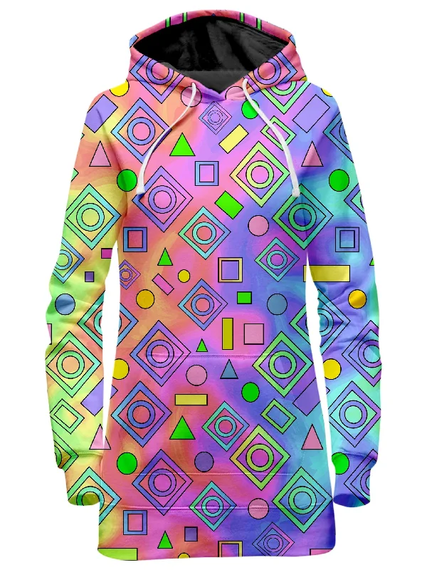 Free Spirit Geometric Hoodie Dress