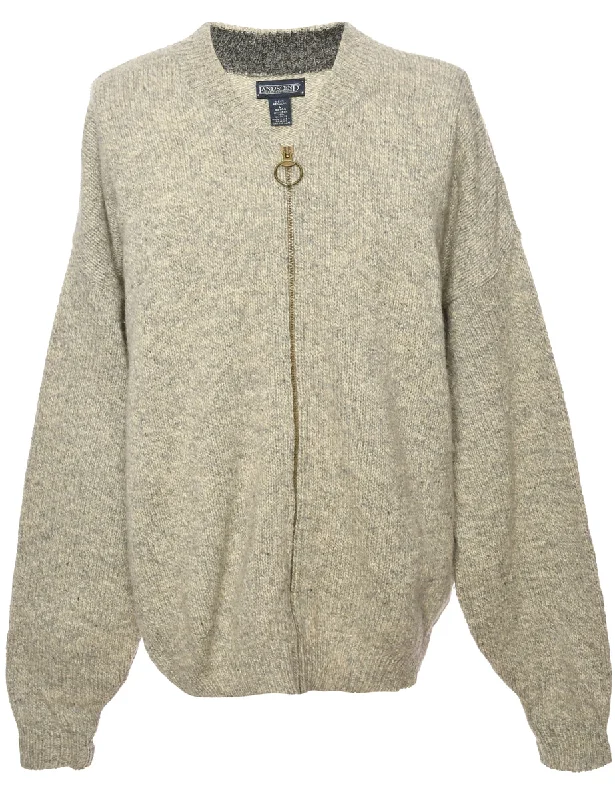 Grey Land's End Cardigan - L