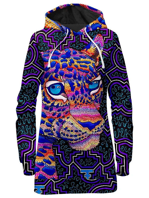 Jungle Jaguar Hoodie Dress