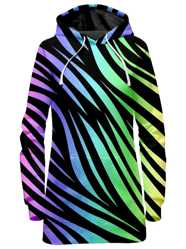 Jungle Rainbow Hoodie Dress