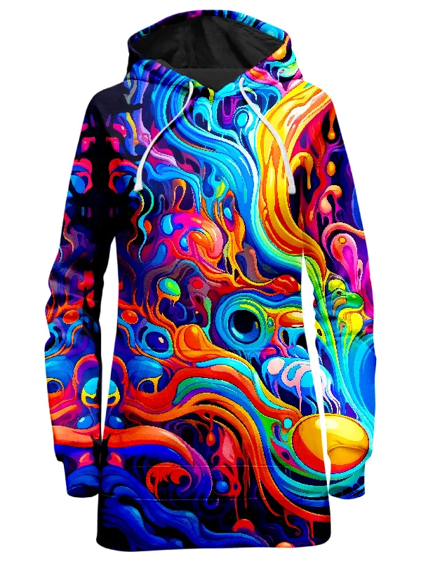 Kandi Swirl Hoodie Dress