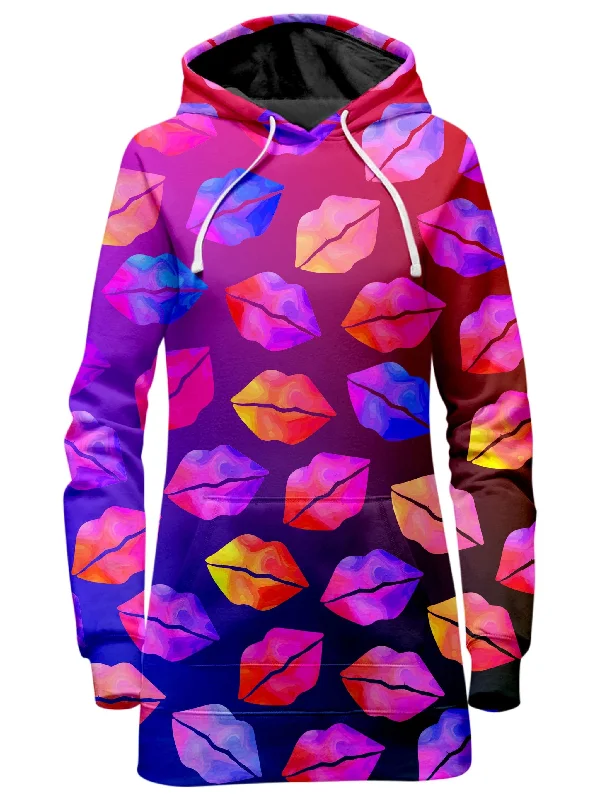 Love Lips Hoodie Dress