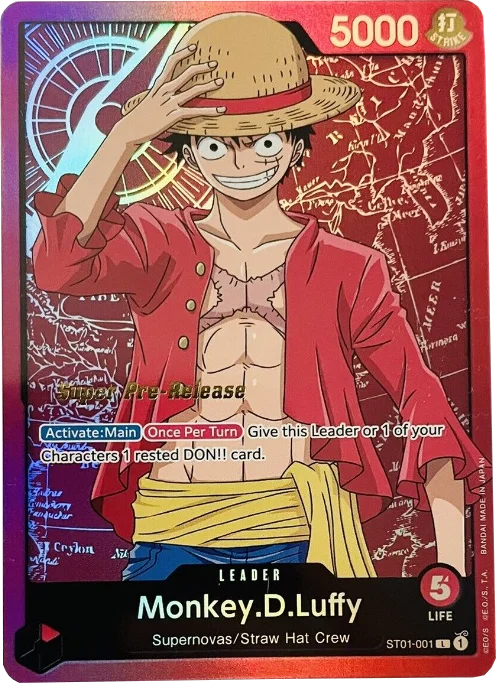 Monkey.D.Luffy (001) [Super Pre-Release Starter Deck: Straw Hat Crew]