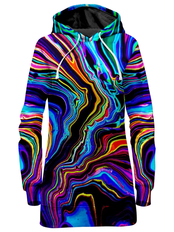 Neon Rift Hoodie Dress