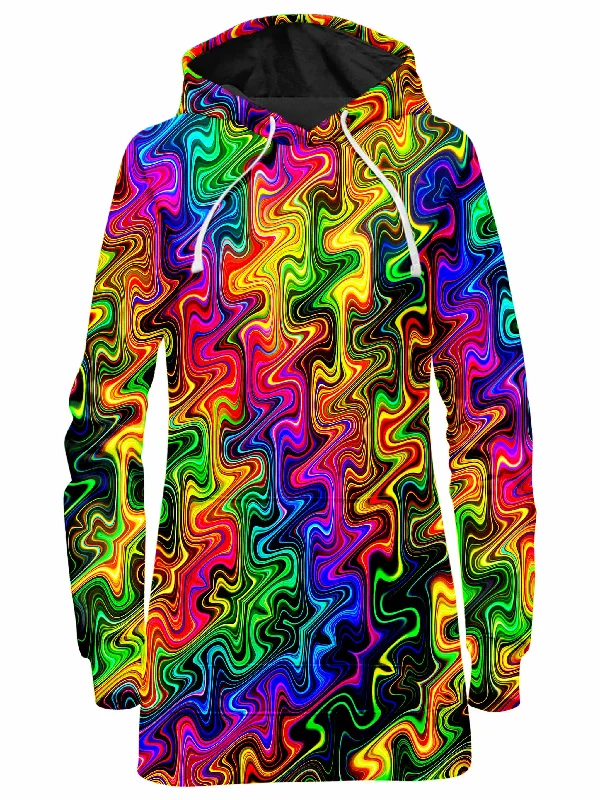 Neon Ziggy Hoodie Dress