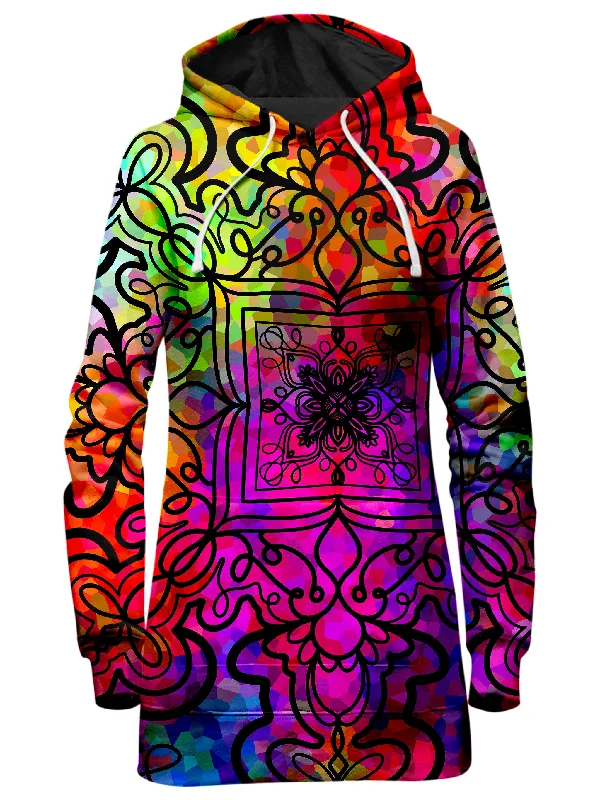 Ornate on Plasma Hoodie Dress