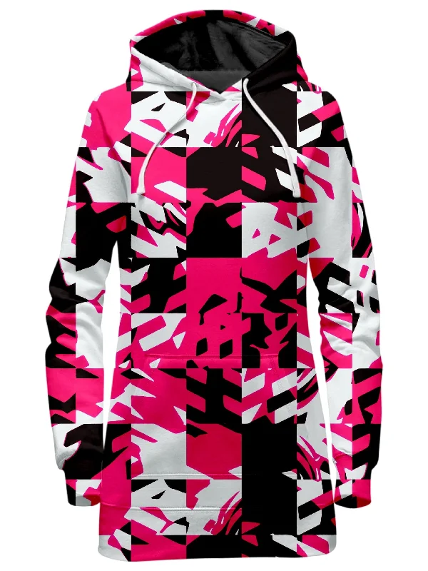 Pink Digital Hoodie Dress