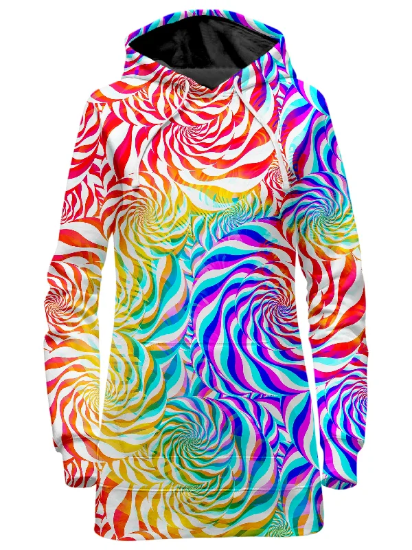 PLUR Rainbow Hoodie Dress