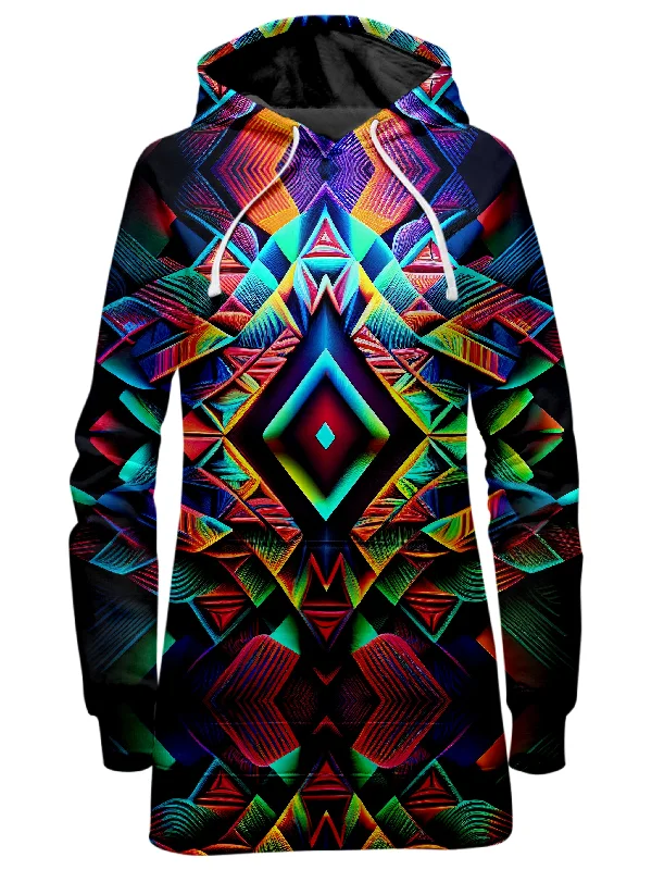 Psychedelic Tribal Hoodie Dress