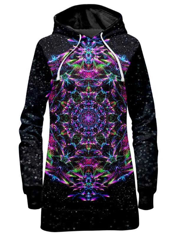 Purp Geometric Hoodie Dress