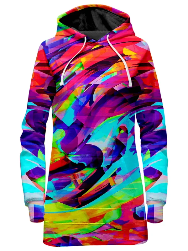 Rainbow Graffiti Explosion Hoodie Dress