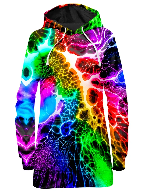 Rainbow Reef Hoodie Dress