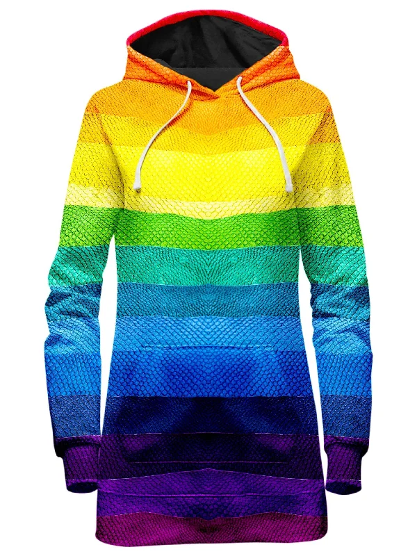 Rainbow Snake Hoodie Dress