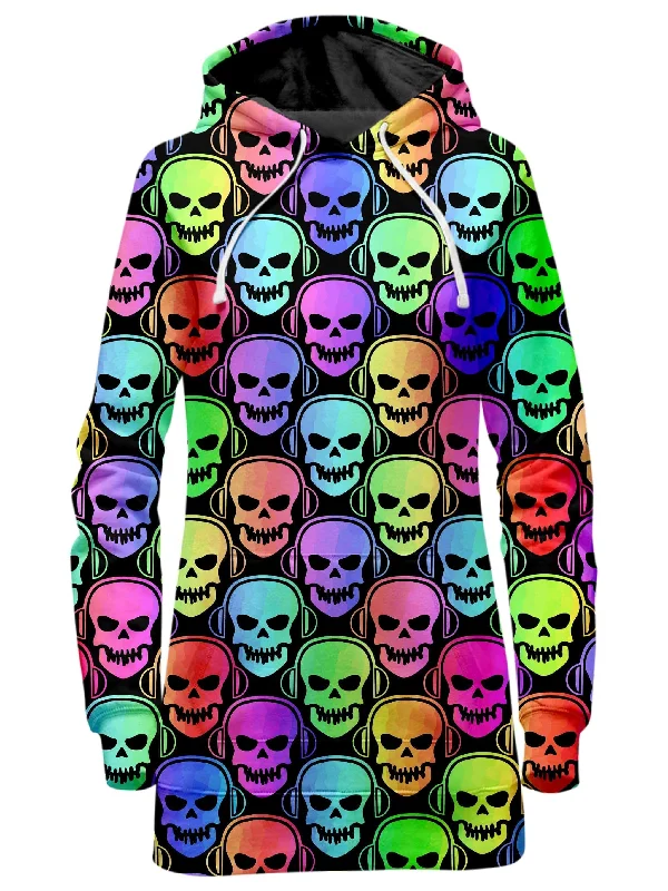 Skull Deejays Hoodie Dress