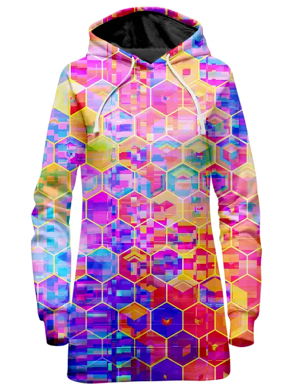 Spectral Cubes Hoodie Dress