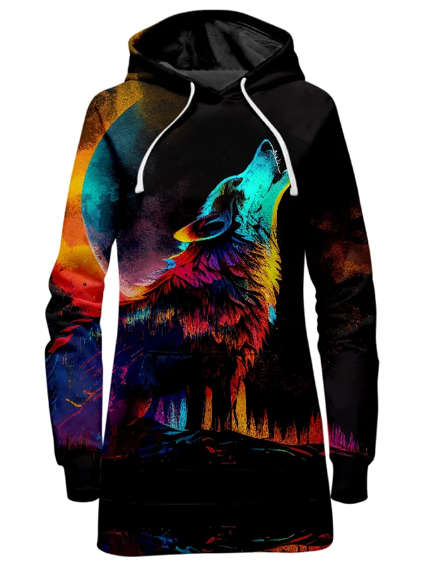 Spirit Wolf Hoodie Dress