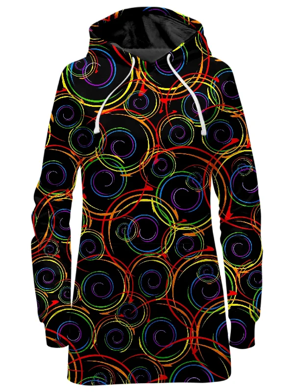 Swirl Abstract Hoodie Dress