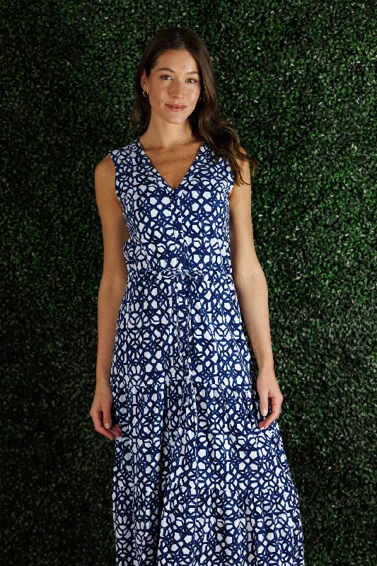 The Lianna Dress in Navy Bowline