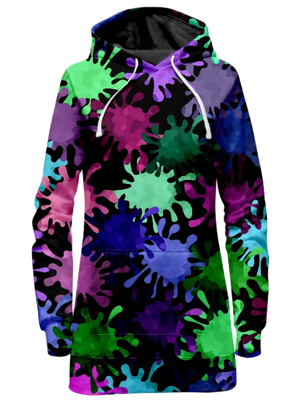 Tripadelic Splatter Hoodie Dress