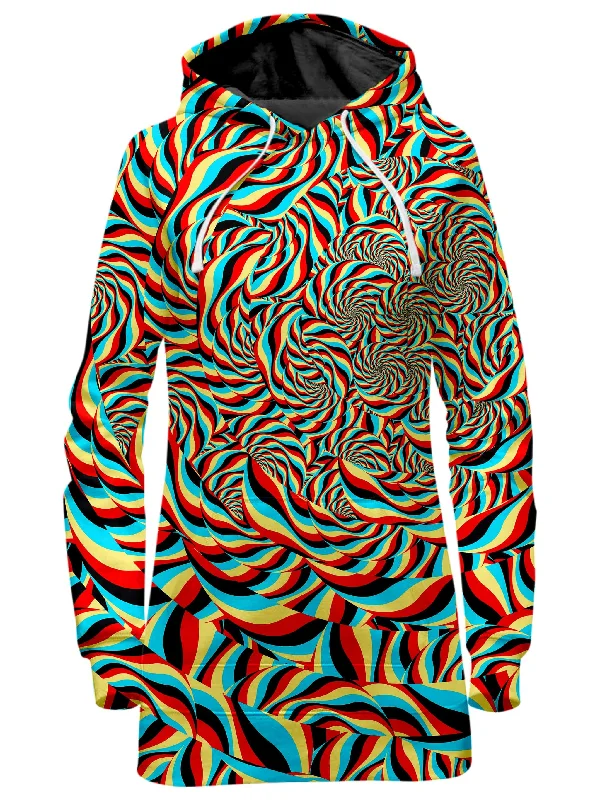 Trippy Swirl Hoodie Dress