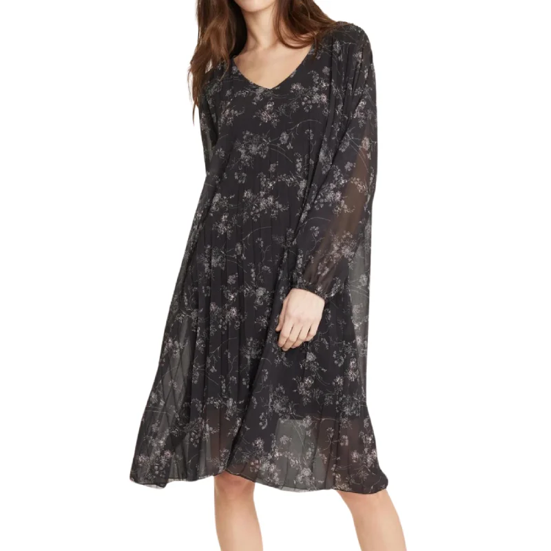 Georgette Dress in Black Floral