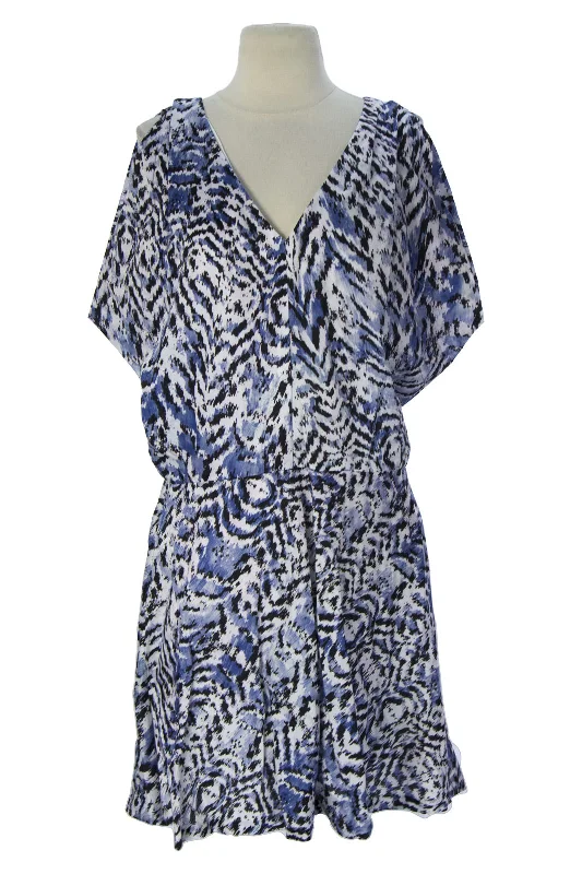 SURFACE TO AIR Women's Ready Print Platinum Drape Dress $420 NEW