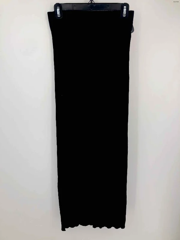 HOUSE OF HARLOW Black Ribbed Maxi Length Size SMALL (S) Skirt