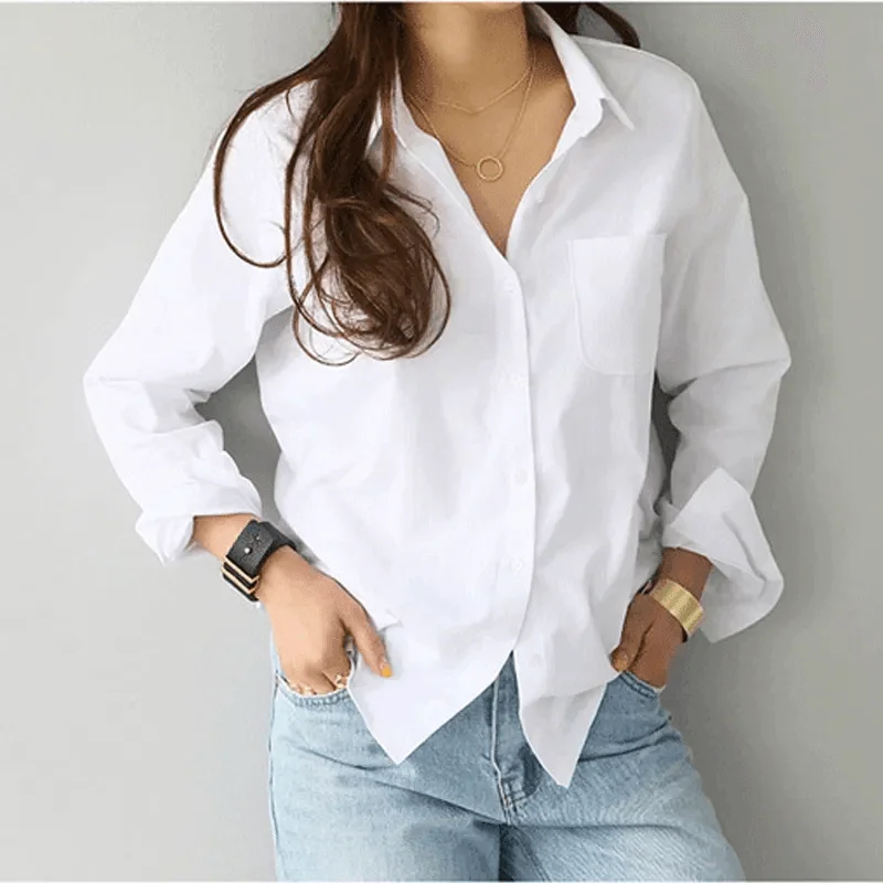 Women Blusas Mujer De Moda OL Style Tops Casual Ladies Long Sleeve