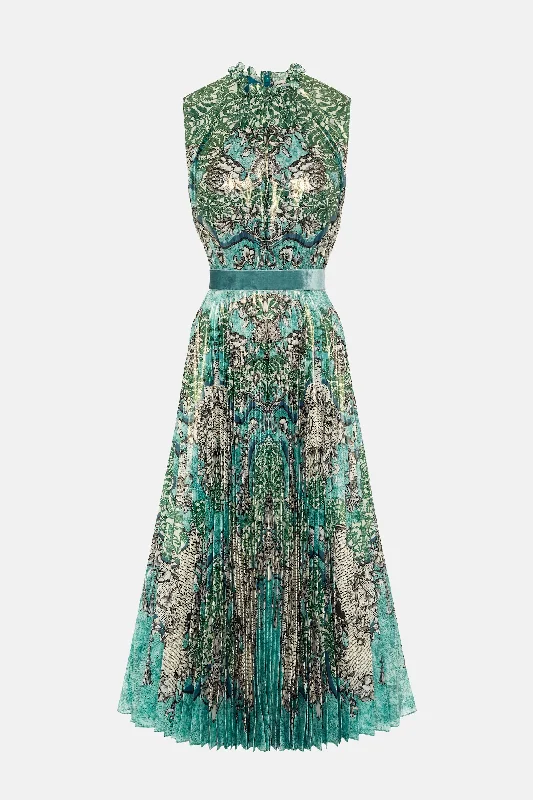 Hollie Dress Rocaille Lace Cyan