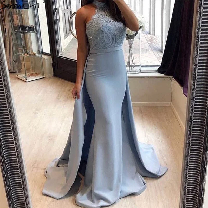 Mermaid Sexy Evening Dresses Sequined Beading Fashion Off Shoulder Evening Gowns LA6468