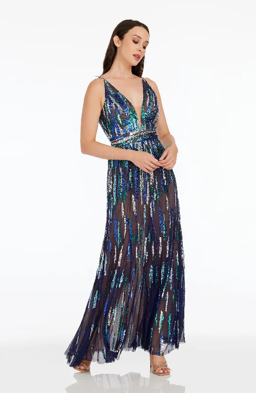 Samira Sequin Gown