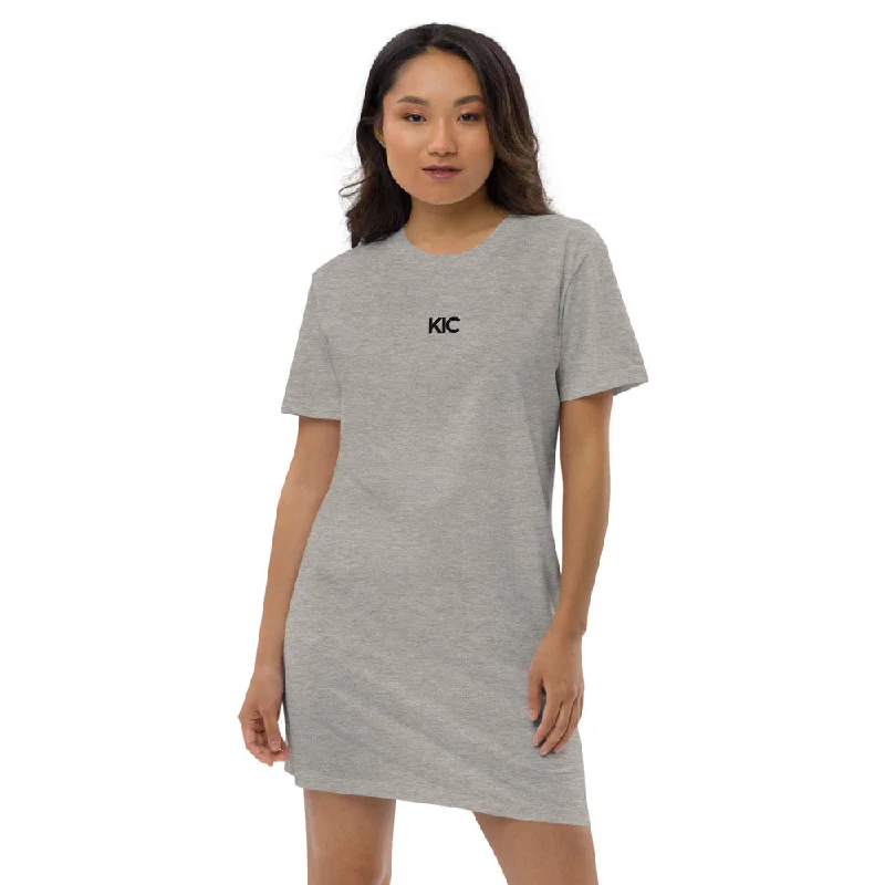 KIC Organic Cotton T-Shirt Dress in Grey or White